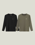 Oncourt LS Layer T-Shirt - Black and Army Bundle