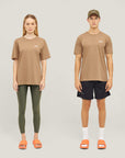 Relaxed Heavy Offcourt T-Shirt - Brown