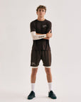 Oncourt Airy Logo T-Shirt - Dark Brown