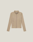 Active Soft Zip Cardigan - Sand