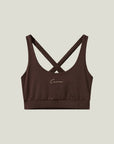 Oncourt Soft Bra Top - Dark Brown