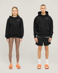 Relaxed Heavy Offcourt Hoodie - Black