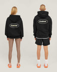 Relaxed Heavy Offcourt Hoodie - Black
