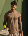 Flame Light Weight Polo LS - Walnut