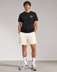 Mens Active Globe Shorts - Off White