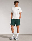 Mens Active Globe Shorts - Court Green