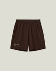Mens Active Globe Shorts - Dark Brown