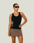 Oncourt Slim Tank Top - Black