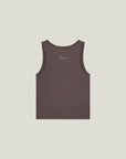 Oncourt Slim Tank Top - Dark Brown