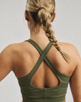 Oncourt Soft Bra Top - Army