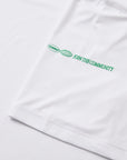 Oncourt Team T-Shirt - White With Green