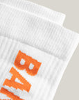 2-pack Bandeja Padel Socks - White/Orange