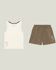 Oncourt Offwhite and Walnut Female Uniform Bundle