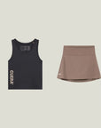 Oncourt Slim Tank Top & Oncourt Cuera Skirt 2-in-1