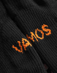 Cuera 2-Pack Grip Sock in Black, logo print detail