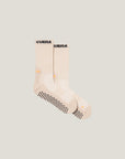 Cuera 2-Pack Grip Socks in Sand, flat lay back view