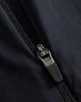 Cuera Active Cuera Zip Cardigan in Black, flat lay back view