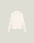 Cuera Active Cuera Zip Cardigan in Off White, flat lay back view