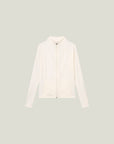 Cuera Active Cuera Zip Cardigan in Off White, flat lay front view