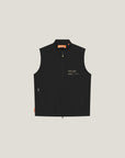 Cuera Active Gilet in Black, flat lay front view