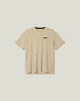 Cuera Active Light Weight T-Shirt in Sand, flat lay front view