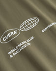 Cuera Oncourt Airy Logo T-Shirt in Army, logo print detail