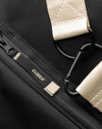 Cuera Oncourt Bagpack small in Black, zip and pocket detail