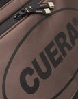 Cuera Oncourt Premium Padel Bag in Walnut, logo print detail