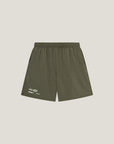 Cuera Oncourt Shorts & Light Weight T-Shirt Army w. Black Bundle, flat lay front view