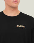 Model wearing Cuera Oncourt Shorts & Light Weight T-Shirt Army w. Black Bundle, front studio view