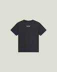 Cuera Oncourt Slit Top SS in Black, flat lay front view