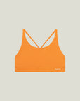 Cuera Oncourt Soft Bra Top in Orange, flat lay front view