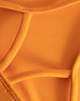 Cuera Oncourt Soft Bra Top in Orange, strap detail