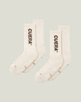2-pack Cuera Padel Socks - Off White/Dark Brown