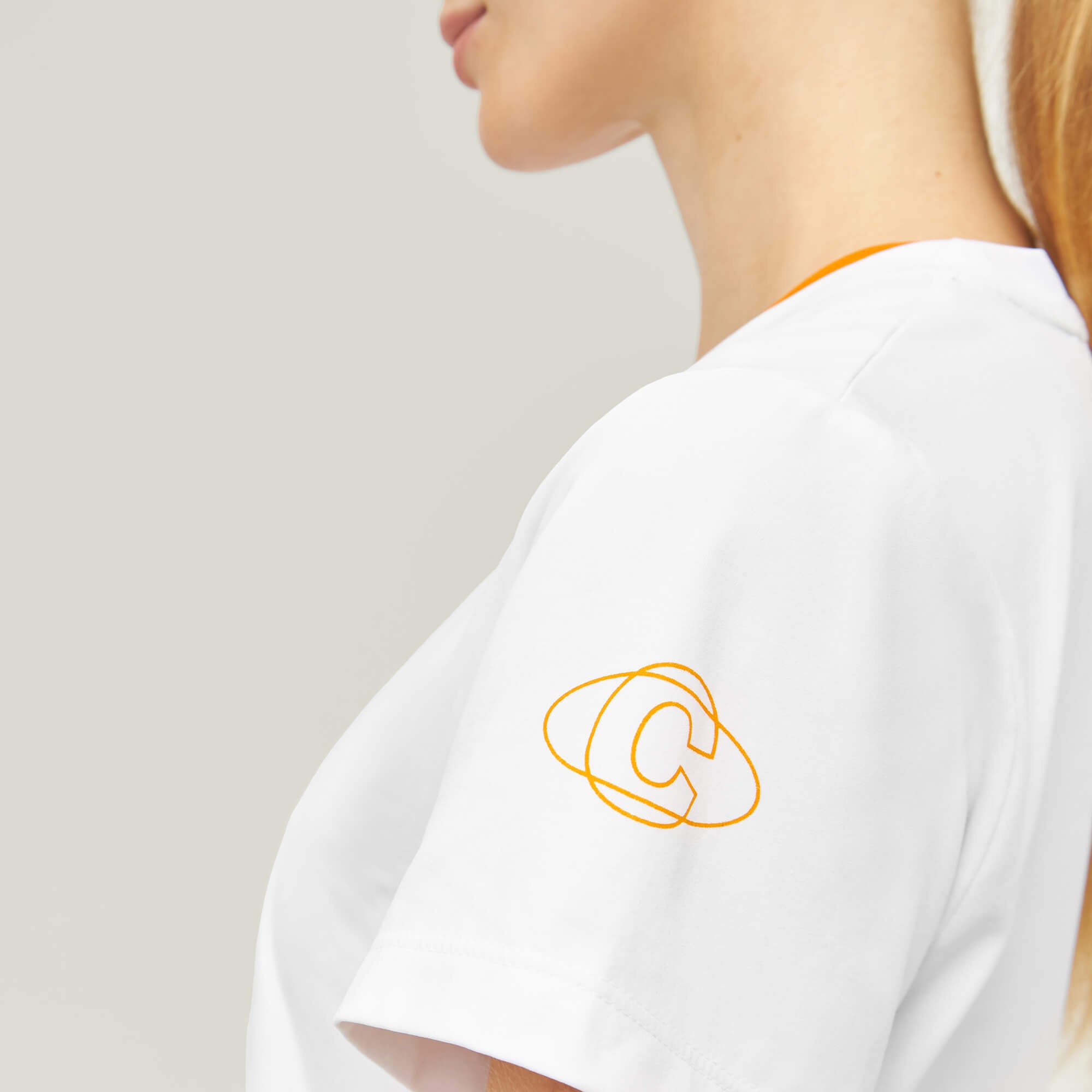 Oncourt Gewassen WPC T-shirt - Wit