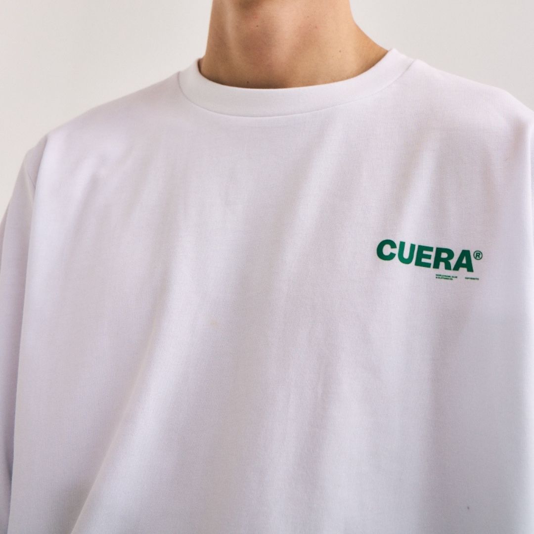 Offcourt Logo Long Sleeve - White w. Green