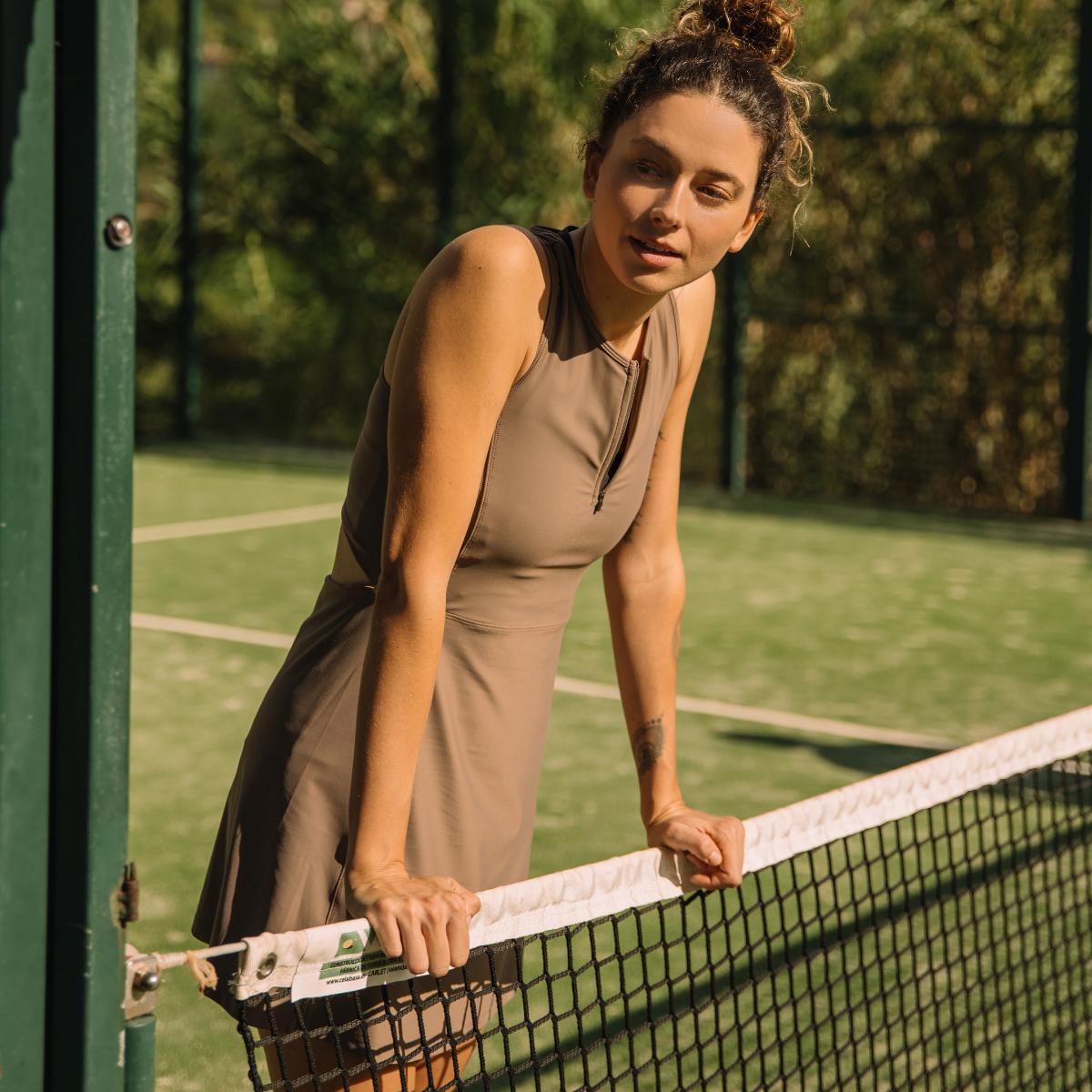 Oncourt Globe Jurk - Bruin