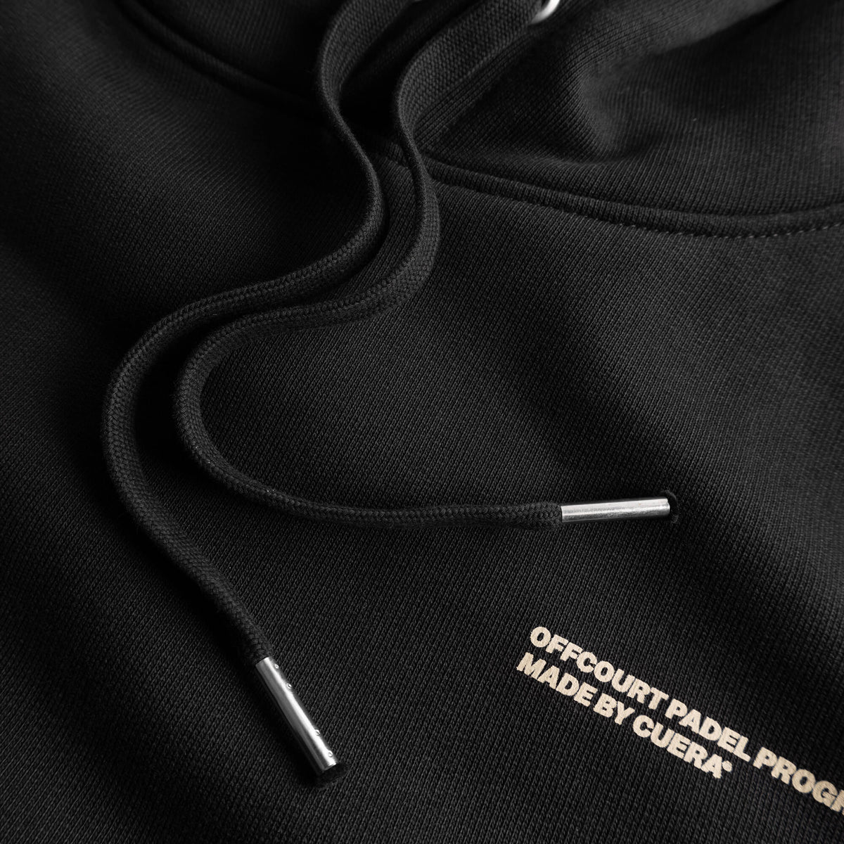 Relaxed Heavy Offcourt Hoodie - Black