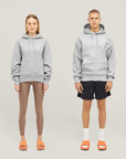 Relaxed Heavy Offcourt Hoodie - Grey