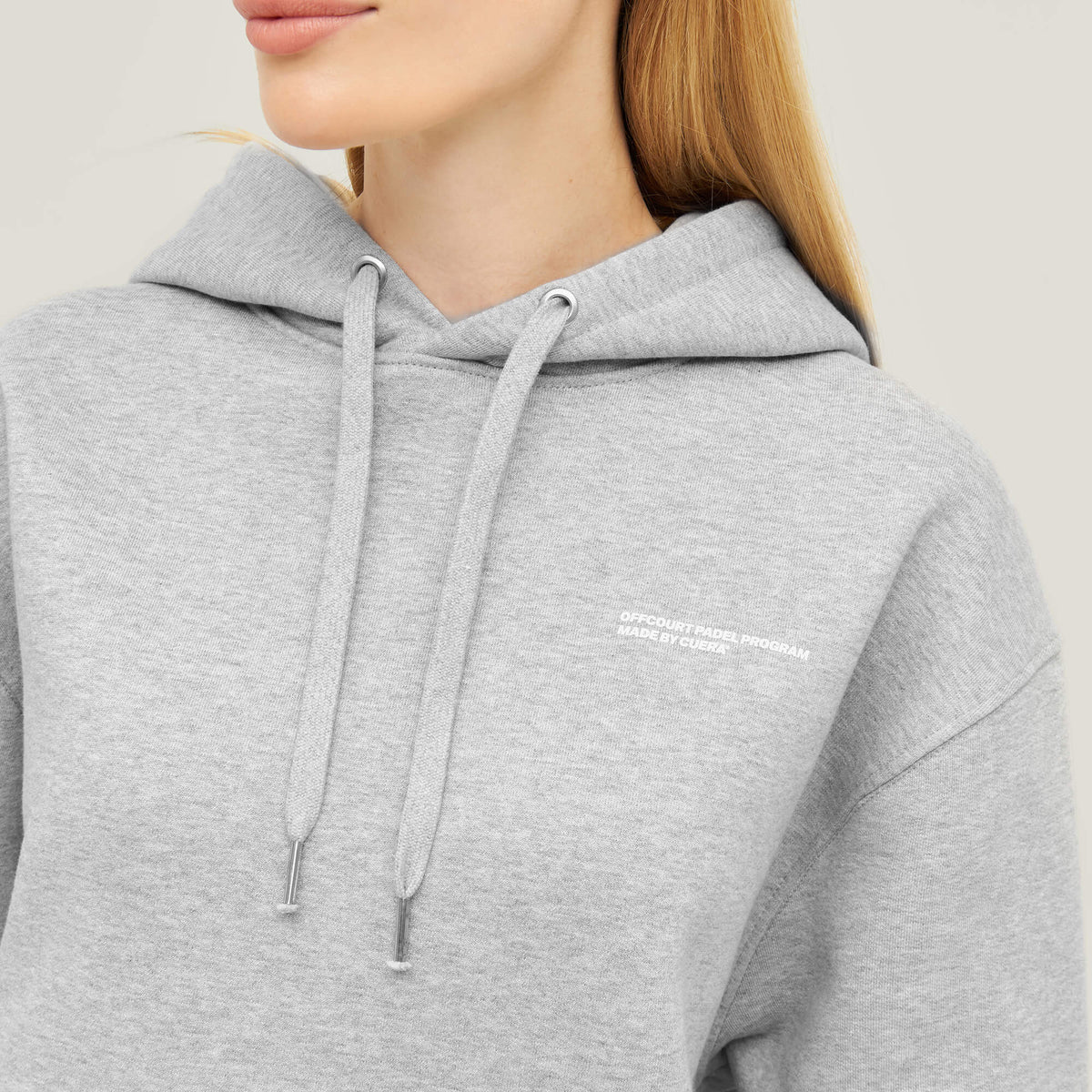 Relaxed Heavy Offcourt Hoodie - Grey