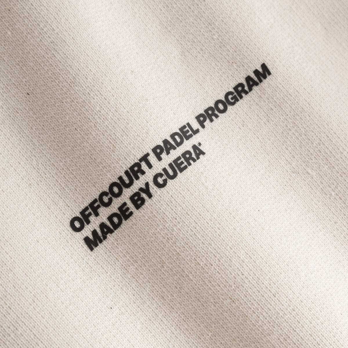 Relaxed Heavy Offcourt Hoodie - Off White