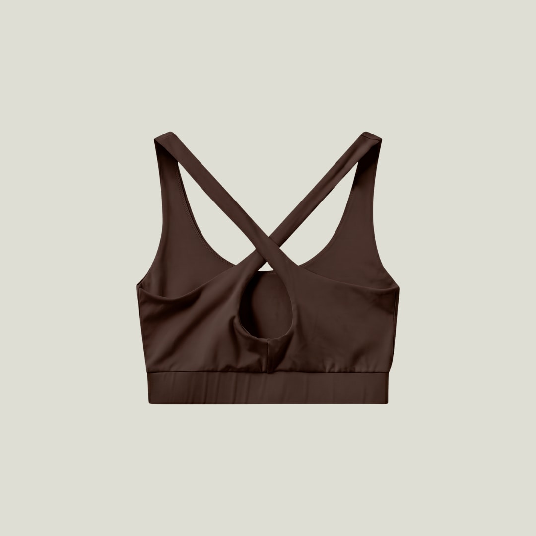 Oncourt Soft Bra Top - Dark Brown
