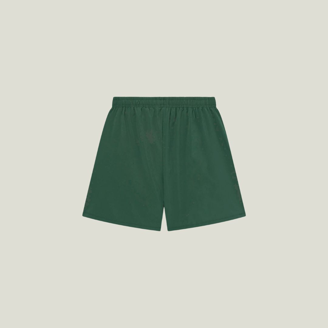 Mens Active Globe Shorts - Court Green