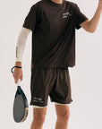 Mens Active Globe Shorts - Dark Brown