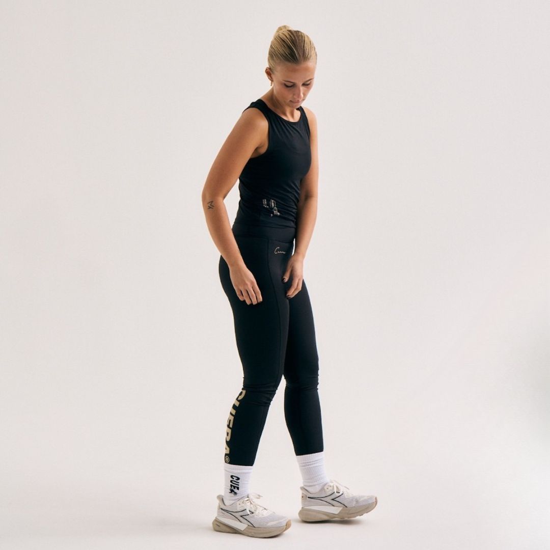 Active Logo Tights Long - Black