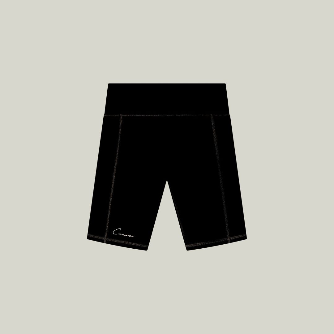 Active Biker Tights Hidden Seem - Black