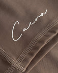 Active Biker Tights Hidden Seem - Walnut