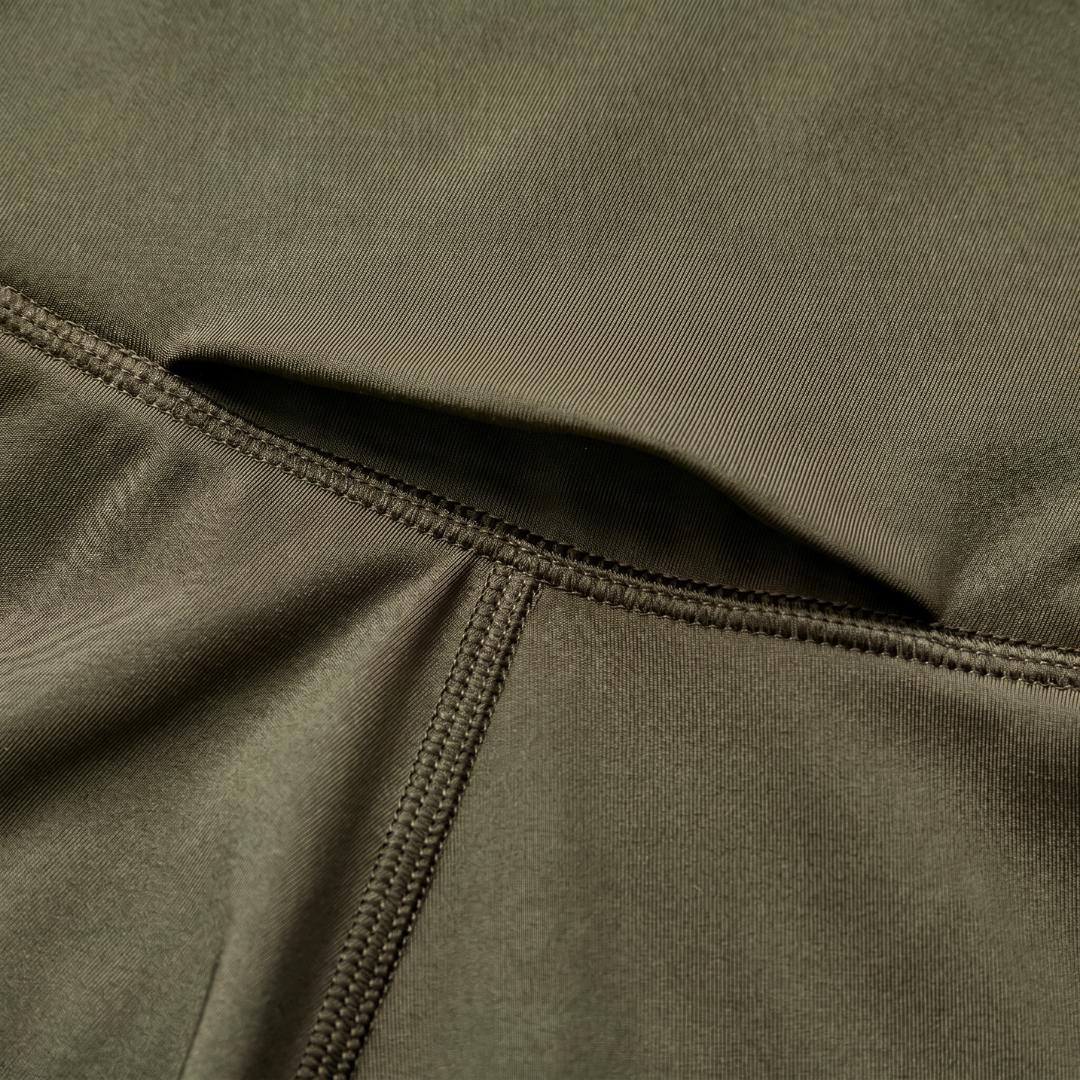 Active Cuera Tights Hidden Front Seem - Army
