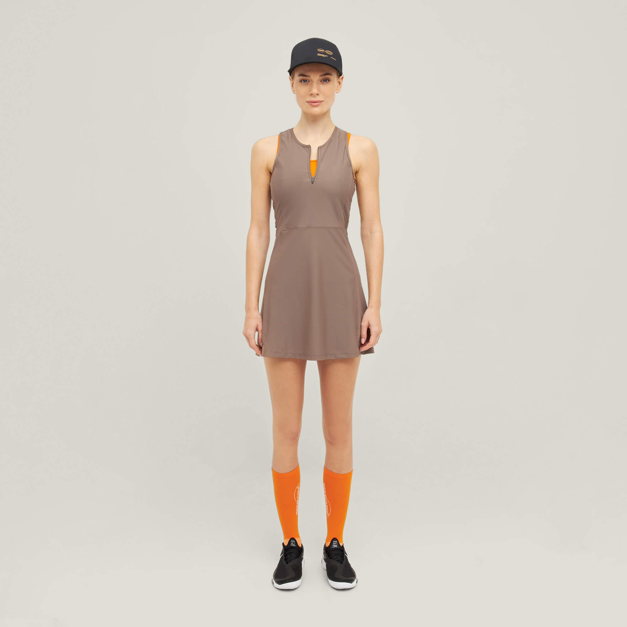 Oncourt Globe Jurk - Bruin