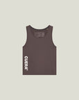 Oncourt Slim Tank Top - Dark Brown